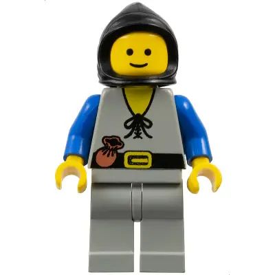 Peasant - Light Gray Legs, Black Hood