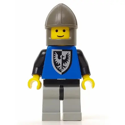 Black Falcon - Light Gray Legs with Black Hips, Dark Gray Chin-Guard