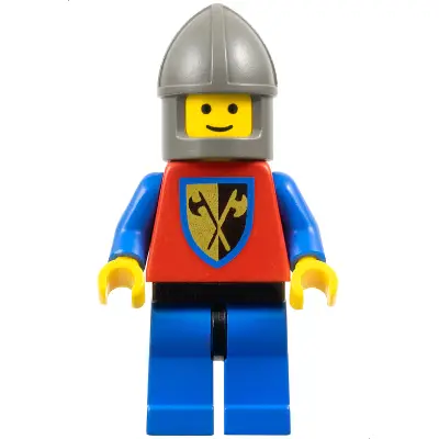 Crusader Axe - Blue Legs with Black Hips, Dark Gray Chin-Guard