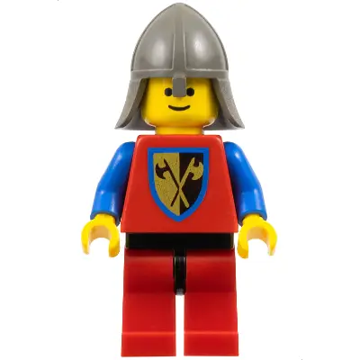 Crusader Axe - Red Legs with Black Hips, Dark Gray Neck-Protector