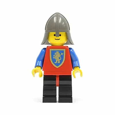 Crusader Lion - Black Legs with Red Hips, Dark Gray Neck-Protector