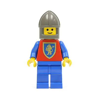 Crusader Lion - Blue Legs, Dark Gray Chin-Guard