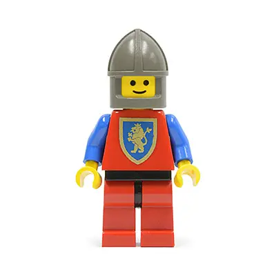 Crusader Lion - Red Legs with Black Hips, Dark Gray Chin-Guard