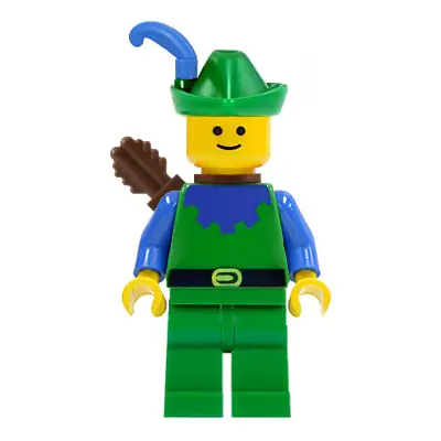 Forestman - Blue, Green Hat, Blue Feather, Quiver