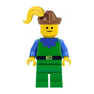 Forestman - Blue, Brown Hat, Yellow Plume