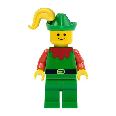 Forestman - Red, Green Hat, Yellow Plume