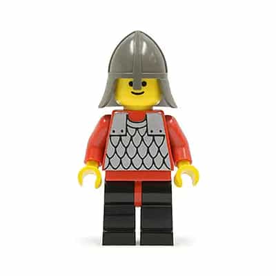 Scale Mail - Red with Red Arms, Black Legs with Red Hips, Dark Gray Neck-Protector