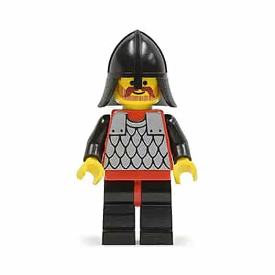 Scale Mail - Red with Black Arms, Black Legs with Red Hips, Black Neck-Protector