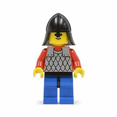 Scale Mail - Red with Red Arms, Blue Legs with Black Hips, Black Neck-Protector