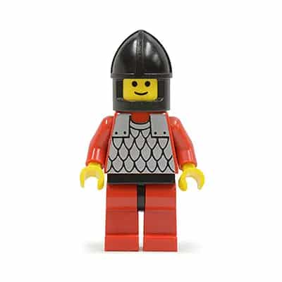Scale Mail - Red with Red Arms, Red Legs with Black Hips, Black Chin-Guard