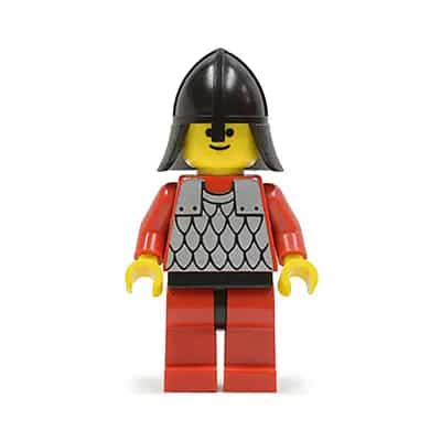 Scale Mail - Red with Red Arms, Red Legs with Black Hips, Black Neck-Protector