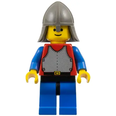 Breastplate - Red with Blue Arms, Blue Legs with Black Hips, Dark Gray Neck-Protector