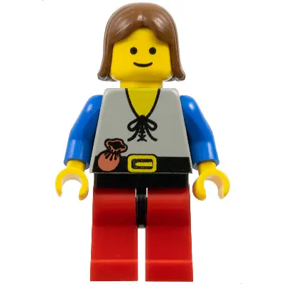 Peasant - Red Legs with Black Hips, Brown Female Hair
