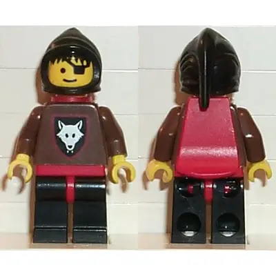 Wolfpack - Eye Patch, Brown Arms and Black Legs, Black Hood and Red Cape