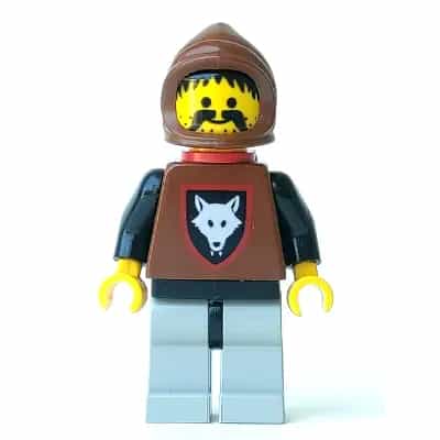 Wolfpack - Moustache, Black Arms and Light Gray Legs, Brown Hood and Red Cape