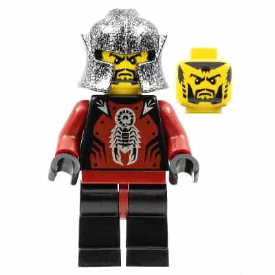 Knights Kingdom II - Shadow Knight, Speckle Black-Silver Helmet