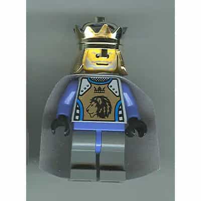 Knights Kingdom II - King Mathias with Light Bluish Gray Cape (Chess King)