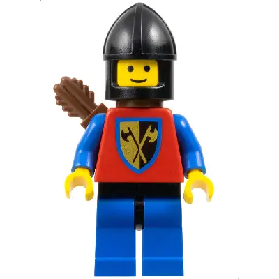 Crusader Axe - Blue Legs with Black Hips, Black Chin-Guard, Quiver
