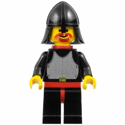 Breastplate - Black, Black Legs with Red Hips, Black Neck-Protector, Red Plastic Cape