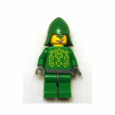 Knights' Kingdom II - Rascus without Armor, Printed Torso, Green Neck-Protector