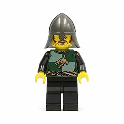 Kingdoms - Dragon Knight Quarters, Helmet with Neck Protector, Moustache and Stubble