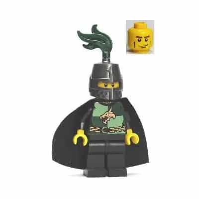 Kingdoms - Dragon Knight Quarters, Helmet Closed, Cape, Vertical Cheek Lines