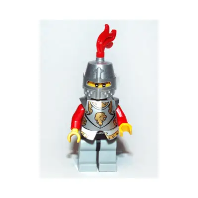 Kingdoms - Lion Knight Armor, Helmet Closed, Eyebrows and Goatee (Chess Bishop)