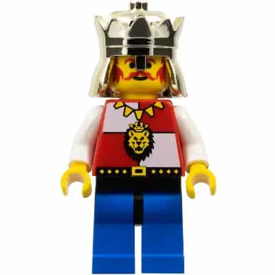 Royal Knights - King, Chrome Gold Crown, Lion Crest, Black Hips, Blue Legs