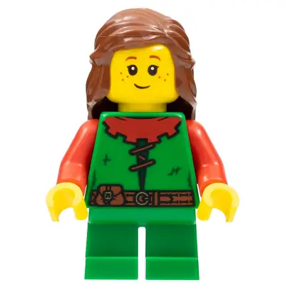 Forest Girl - Red, Long Hair
