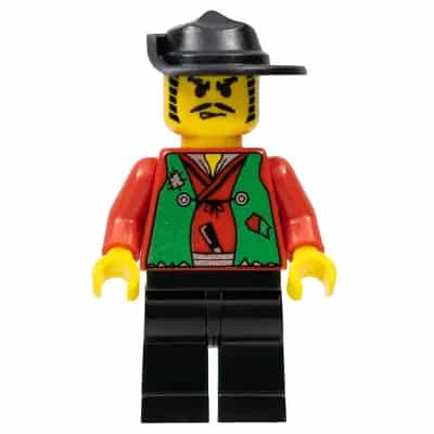 Male Actor, Red Shirt, Black Wide Brim Hat