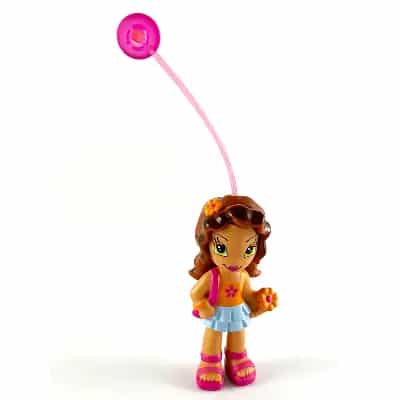 Clikits Figure Daisy - Brown Hair, Orange Top, Aqua Skirt, Dark Pink Sandals (4240066)