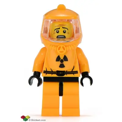 Hazmat Guy, Series 4 (Minifigure Only without Stand and Accessories)