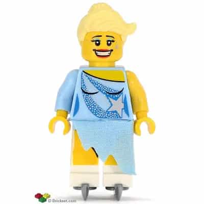 Ice Skater, Series 4 (Minifigure Only without Stand and Accessories)