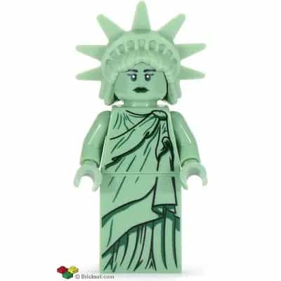 Lady Liberty, Series 6 (Minifigure Only without Stand and Accessories) (Undetermined Hair Type)