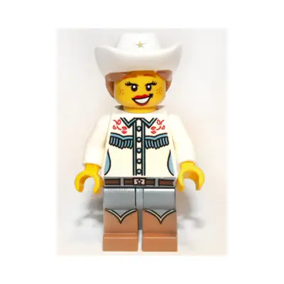 Cowgirl, Series 8 (Minifigure Only without Stand and Accessories)