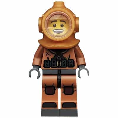 Diver, Series 8 (Minifigure Only without Stand and Accessories)