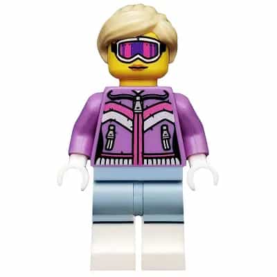 Downhill Skier, Series 8 (Minifigure Only without Stand and Accessories)