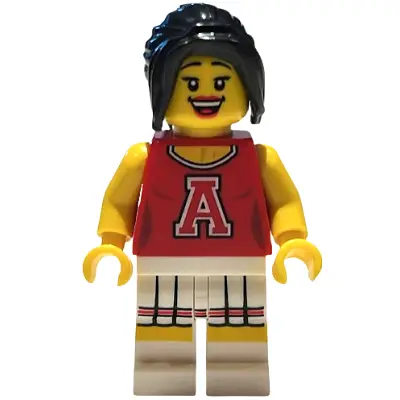 Red Cheerleader, Series 8 (Minifigure Only without Stand and Accessories)