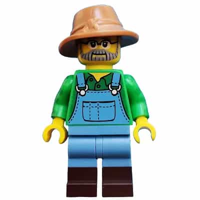 Farmer, Series 15 (Minifigure Only without Stand and Accessories)