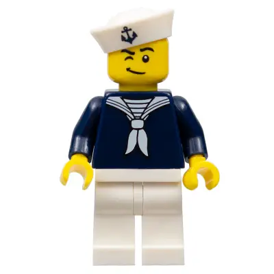 Sailor, Dark Blue Shirt and Anchor on Cap