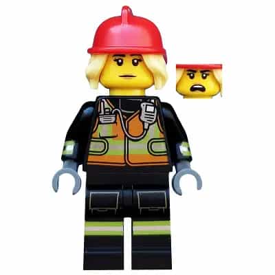 Fire Fighter, Series 19 (Minifigure Only without Stand and Accessories)