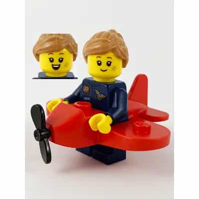 Airplane Girl, Series 21 (Minifigure Only without Stand and Accessories)