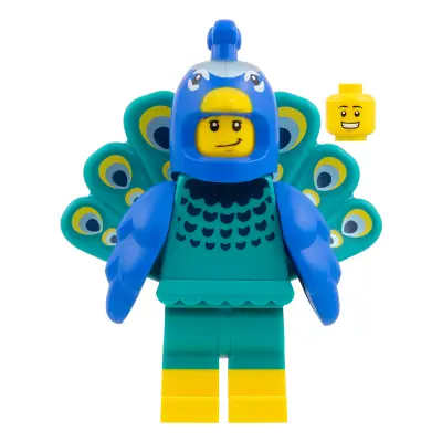 Peacock Costume Fan, Series 28 (Minifigure Only without Stand and Accessories)
