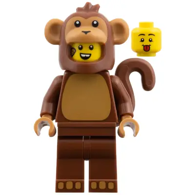 Monkey Costume Fan, Series 28 (Minifigure Only without Stand and Accessories)