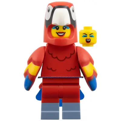 Parrot Costume Fan, Series 28 (Minifigure Only without Stand and Accessories)