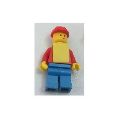 Plain Red Torso with Red Arms, Blue Legs, Red Construction Helmet, Yellow Vest
