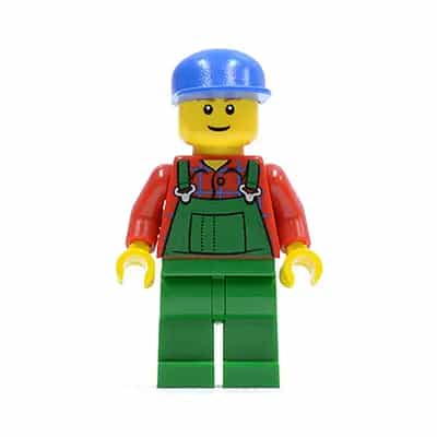 Overalls Farmer Green, Blue Cap