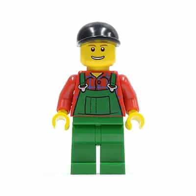 Overalls Farmer Green, Black Short Bill Cap