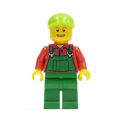 Overalls Farmer Green, Lime Short Bill Cap