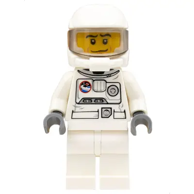 Spacesuit, White Legs, Space Helmet, Black Eyebrows